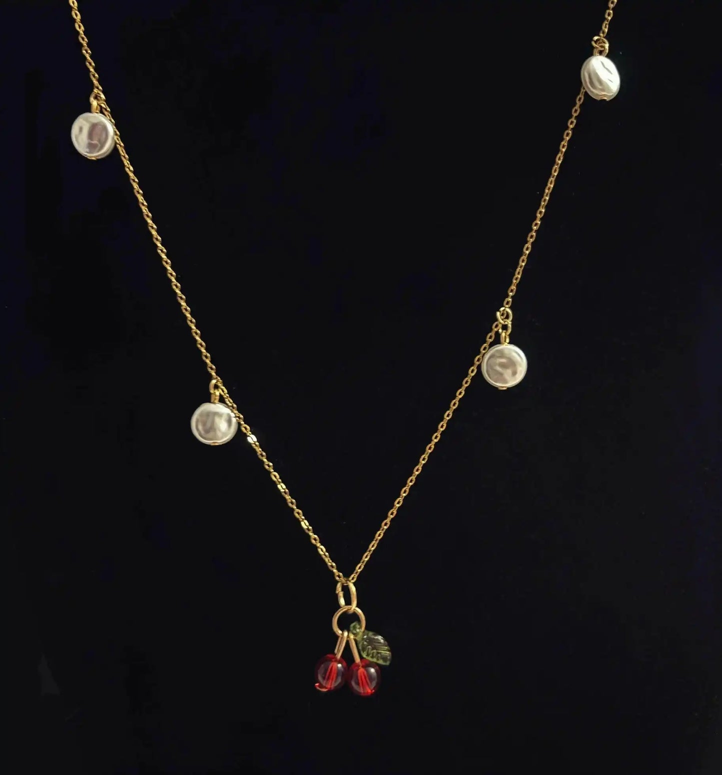 Duo Necklace Pack – Ocean Breeze + Cherry Bliss (18K Gold-Plated, Stainless Steel) | Summer Pack