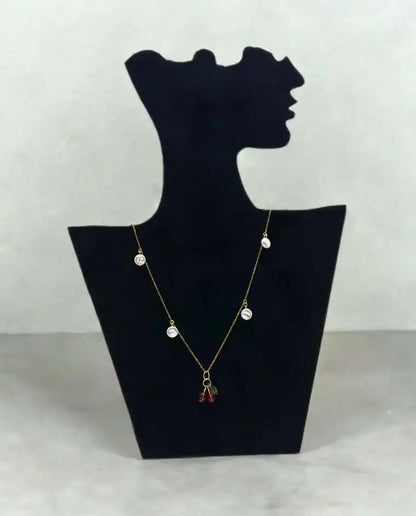 Duo Necklace Pack – Ocean Breeze + Cherry Bliss (18K Gold-Plated, Stainless Steel) | Summer Pack