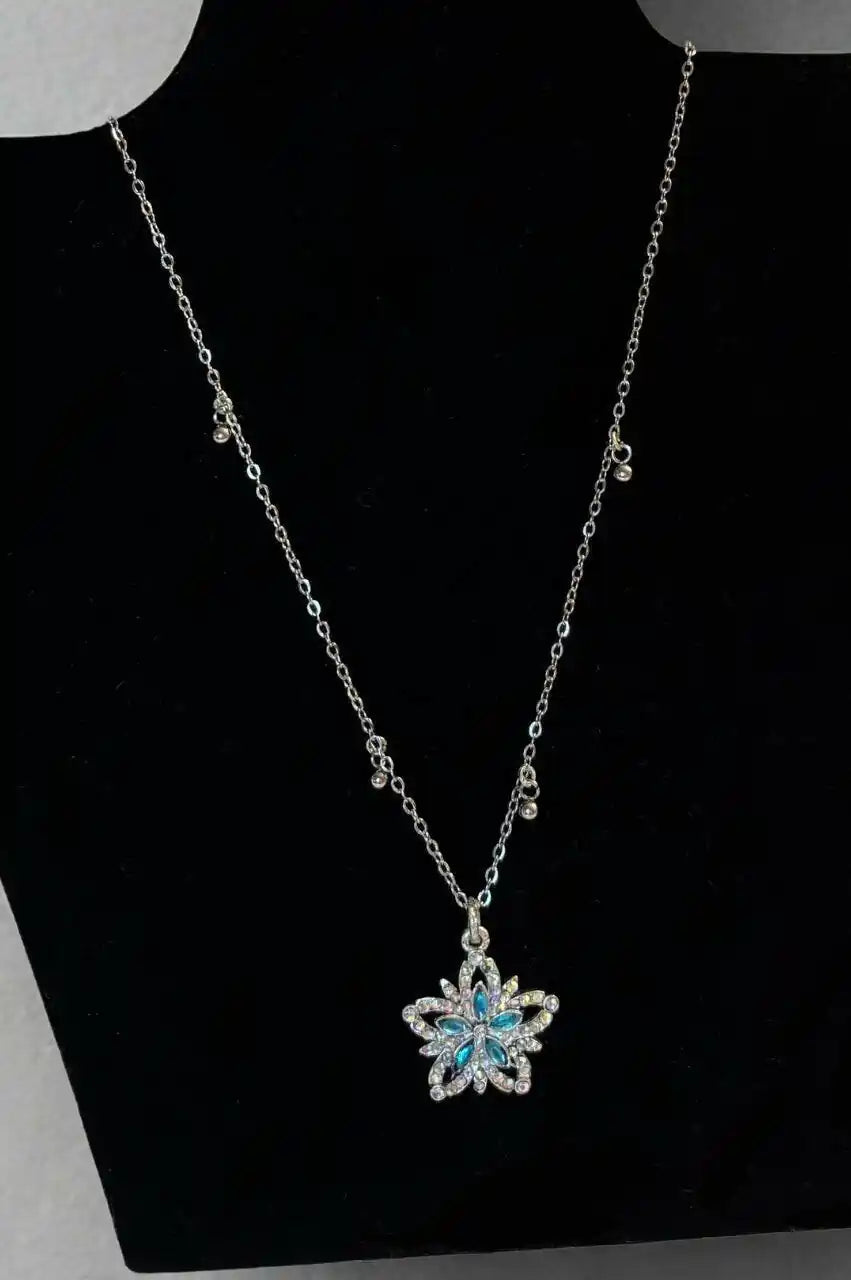 Fairydust Halo Necklace – Fairycore Look in Silver-Tone Stainless Steel