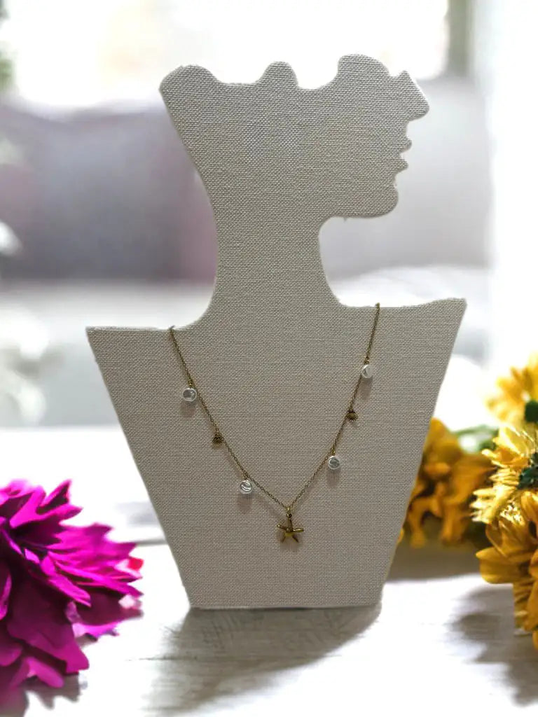 Ocean Breeze Necklace – 18K Gold-Plated Waterproof Stainless Steel