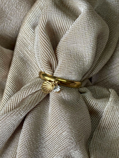Sea Charm Ring - Ocean-Inspired Waterproof Stainless Steel