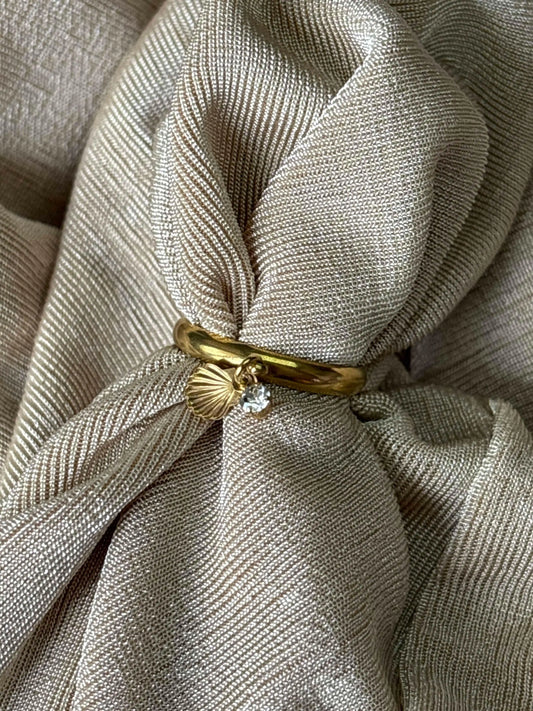 Sea Charm Ring - Ocean-Inspired Waterproof Stainless Steel
