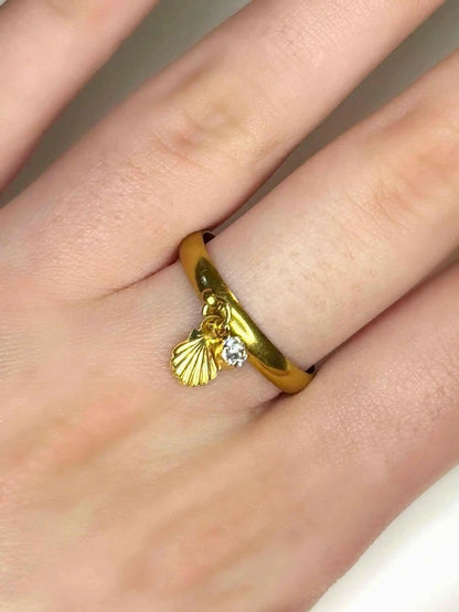 Sea Charm Ring - Ocean-Inspired Waterproof Stainless Steel