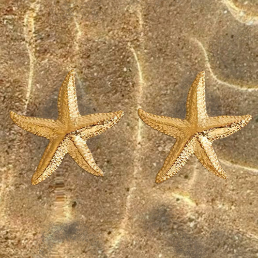Selina Starfish Earrings - Ocean-Inspired Waterproof Stainless Steel